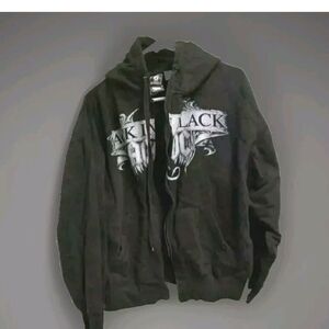 AC DC "Back In Black" Adult Hoodie